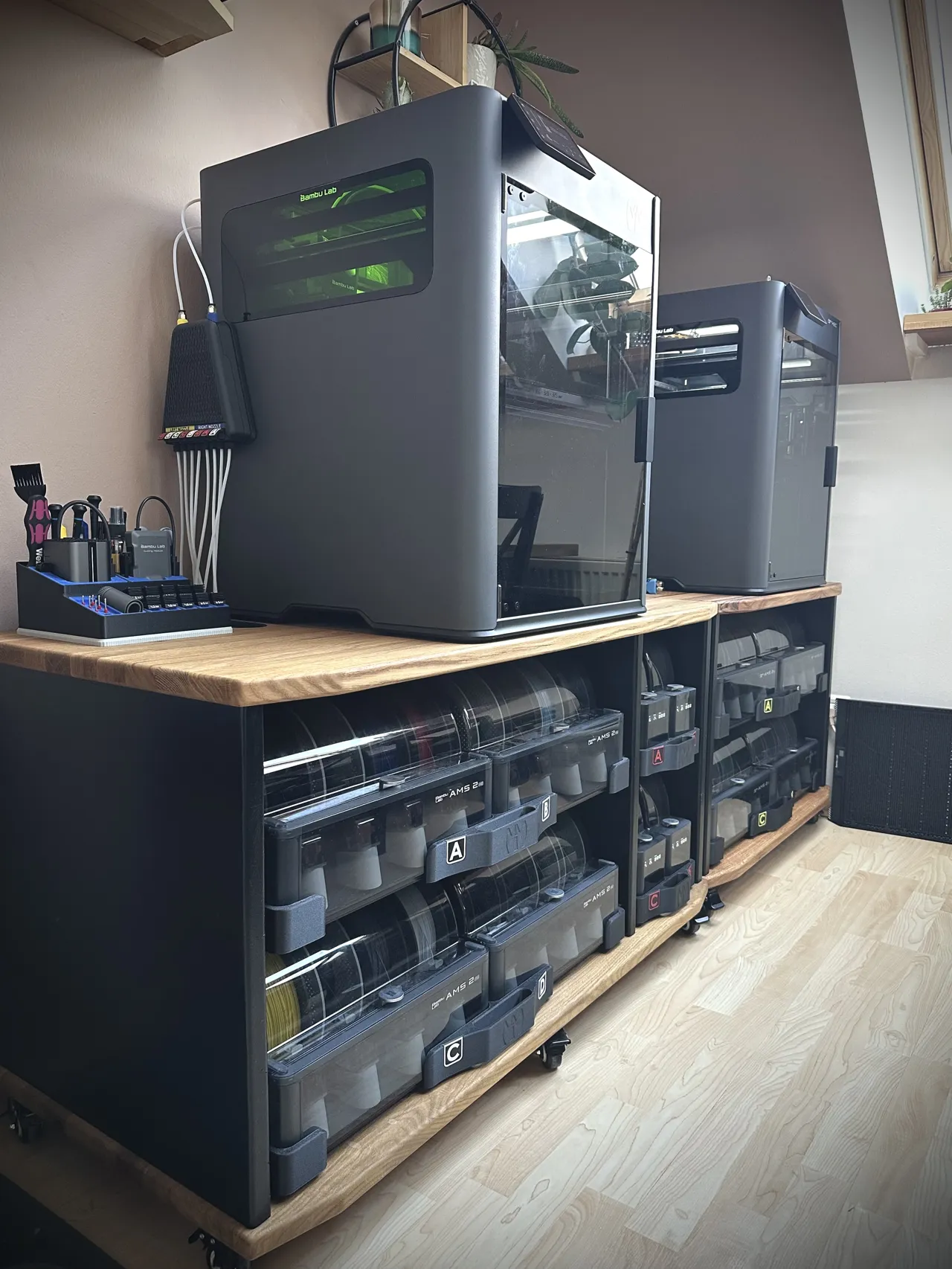 Twin AMS 2 Pro / AMS HT Drawers (+H2 cart plans) view 2