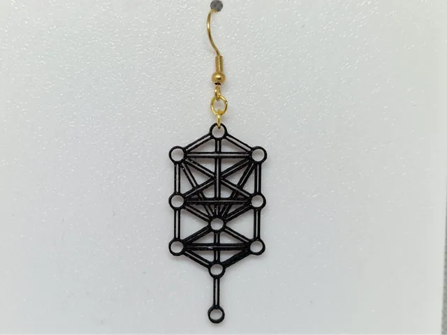 Earring Geometical Tree of Life