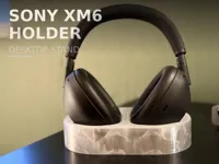 Sony XM6 Holder V2 (Hollowed out for addition of weight)