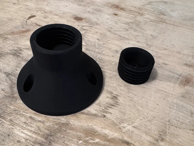 Screw in leg kit mount kit for stow away table.