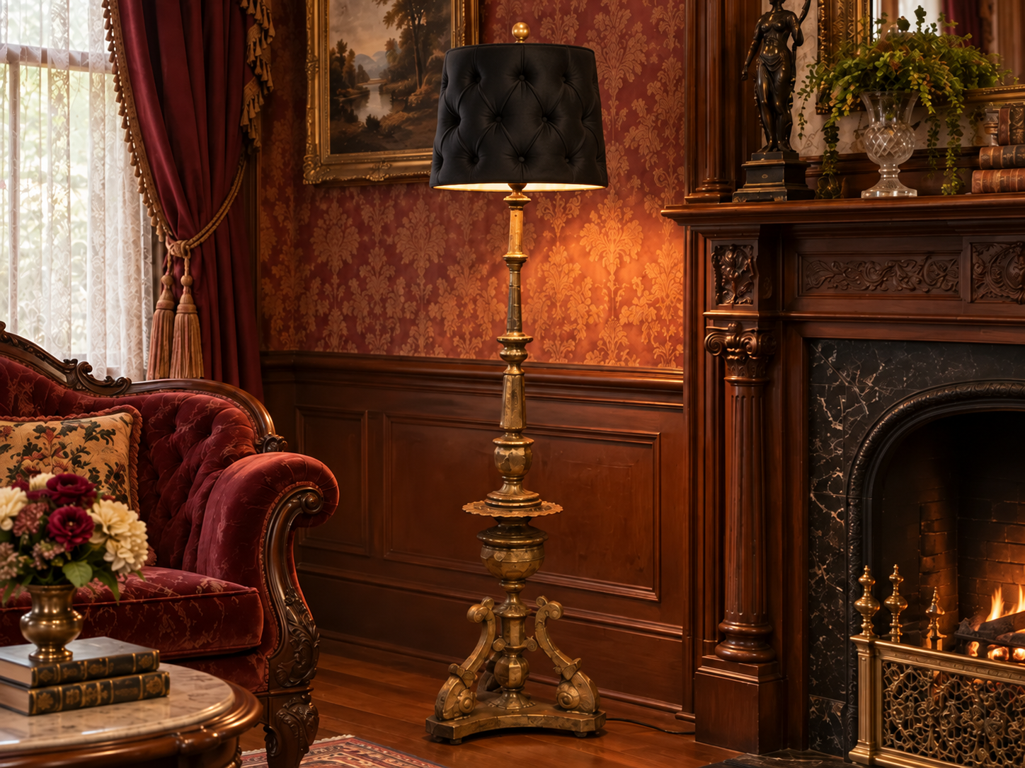 Miniature Victorian Floor Lamp - 3D printed Other Miniatures, in stock in India
