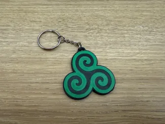 Triskelion keychain 