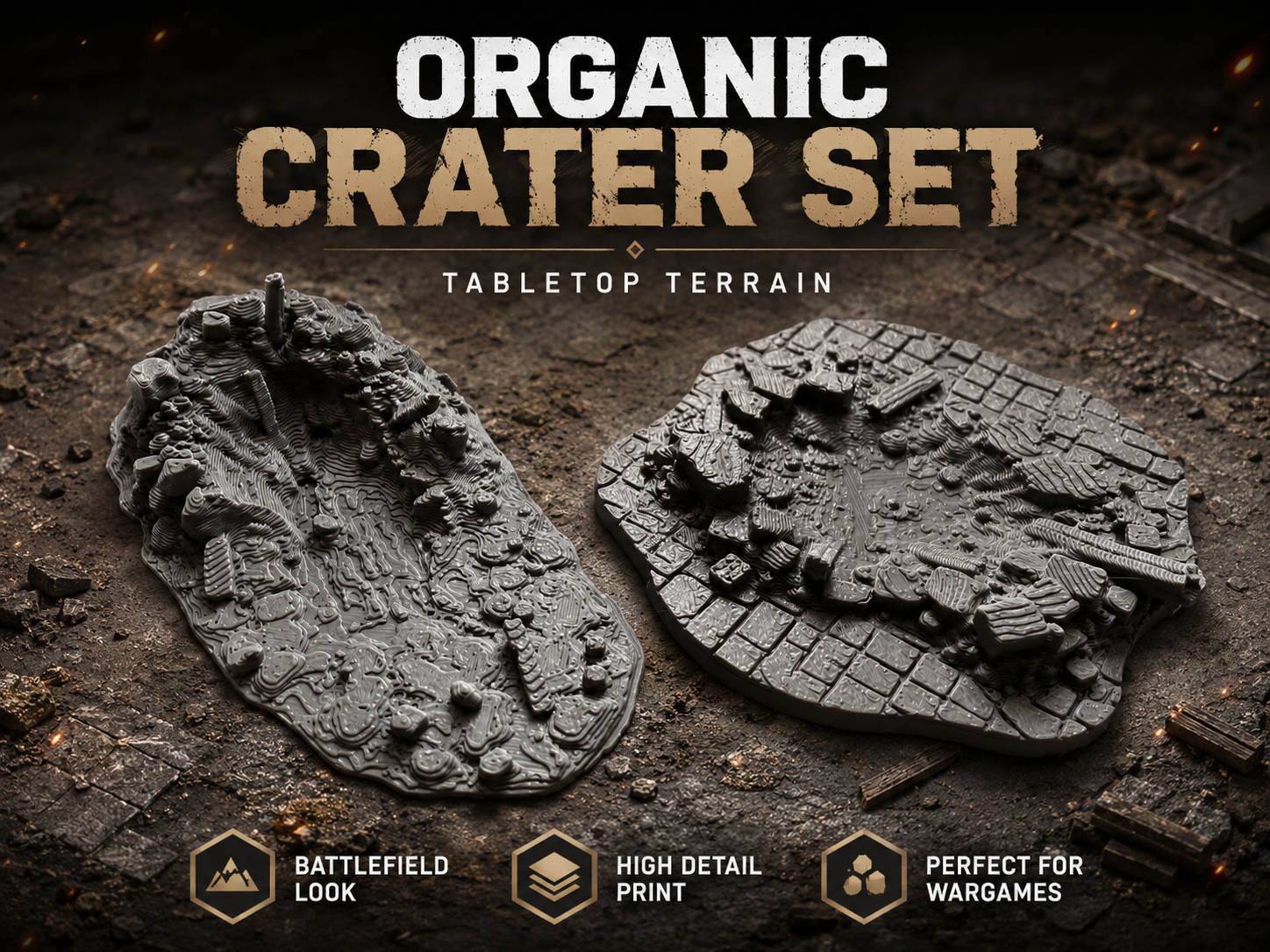 Organic Crater Set – Organische Krater Tabletop