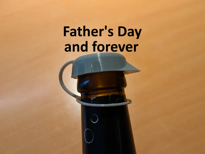 Vatertag - Fathers Day Kronkorken wieder benutzen