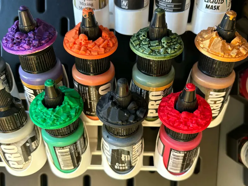 Pro Acryl Paint Swatches - Friction Fit.