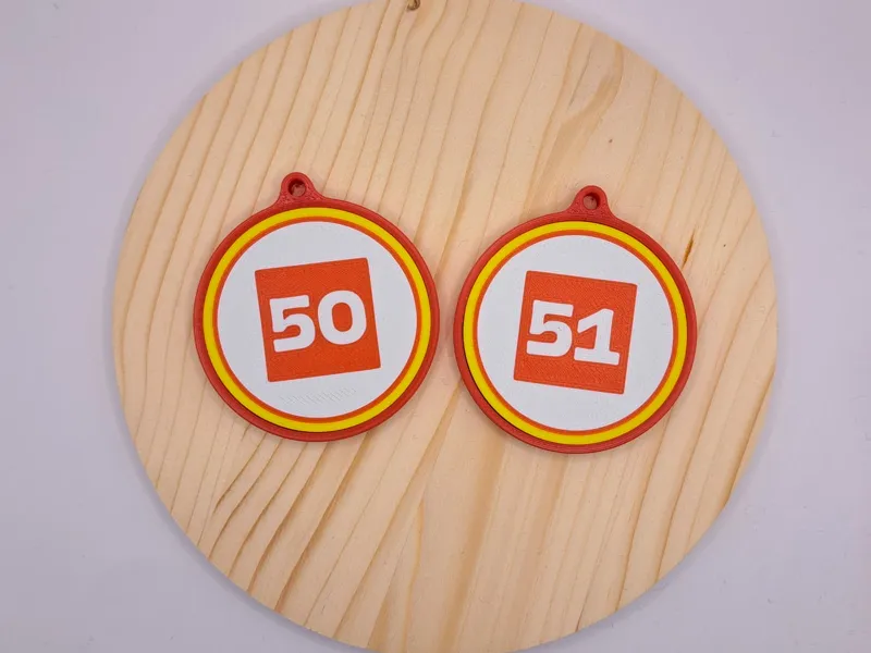 Ferrari 499P wec keychain 50 and 51