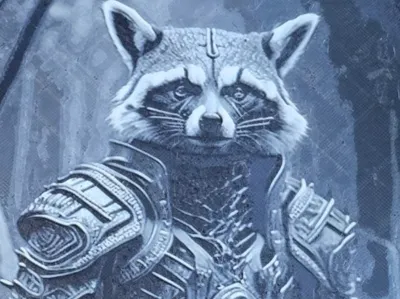 Raccoon Warrior