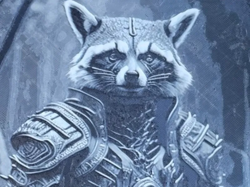 Raccoon Warrior