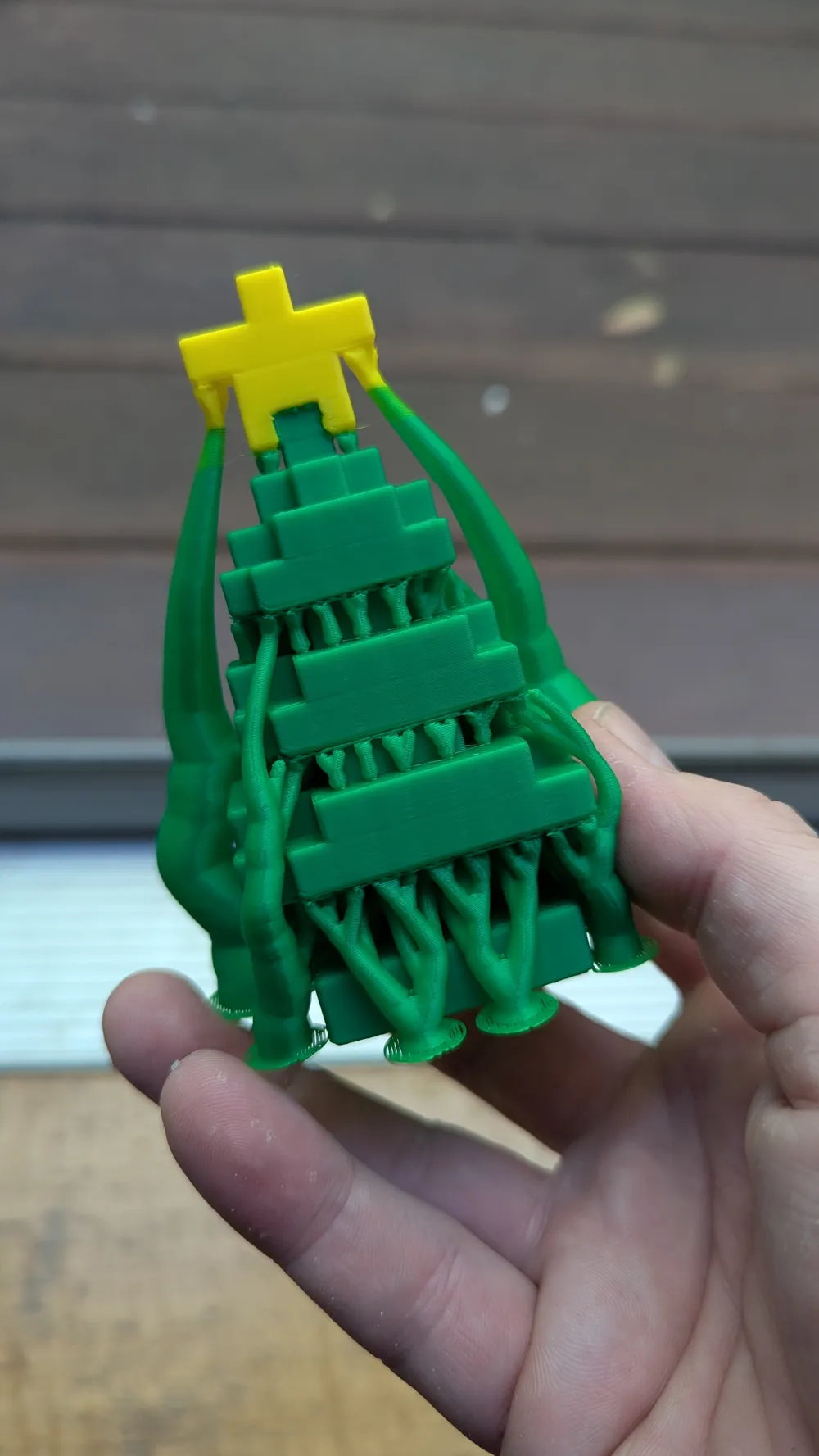 Pixel Star Mini Minecraft Pixel Christmas Tree - Free 3D Print Model - MakerWorld