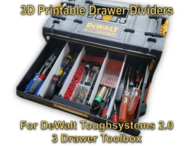 Drawer Dividers DeWalt Toughsystems 2.0 3 Drawer