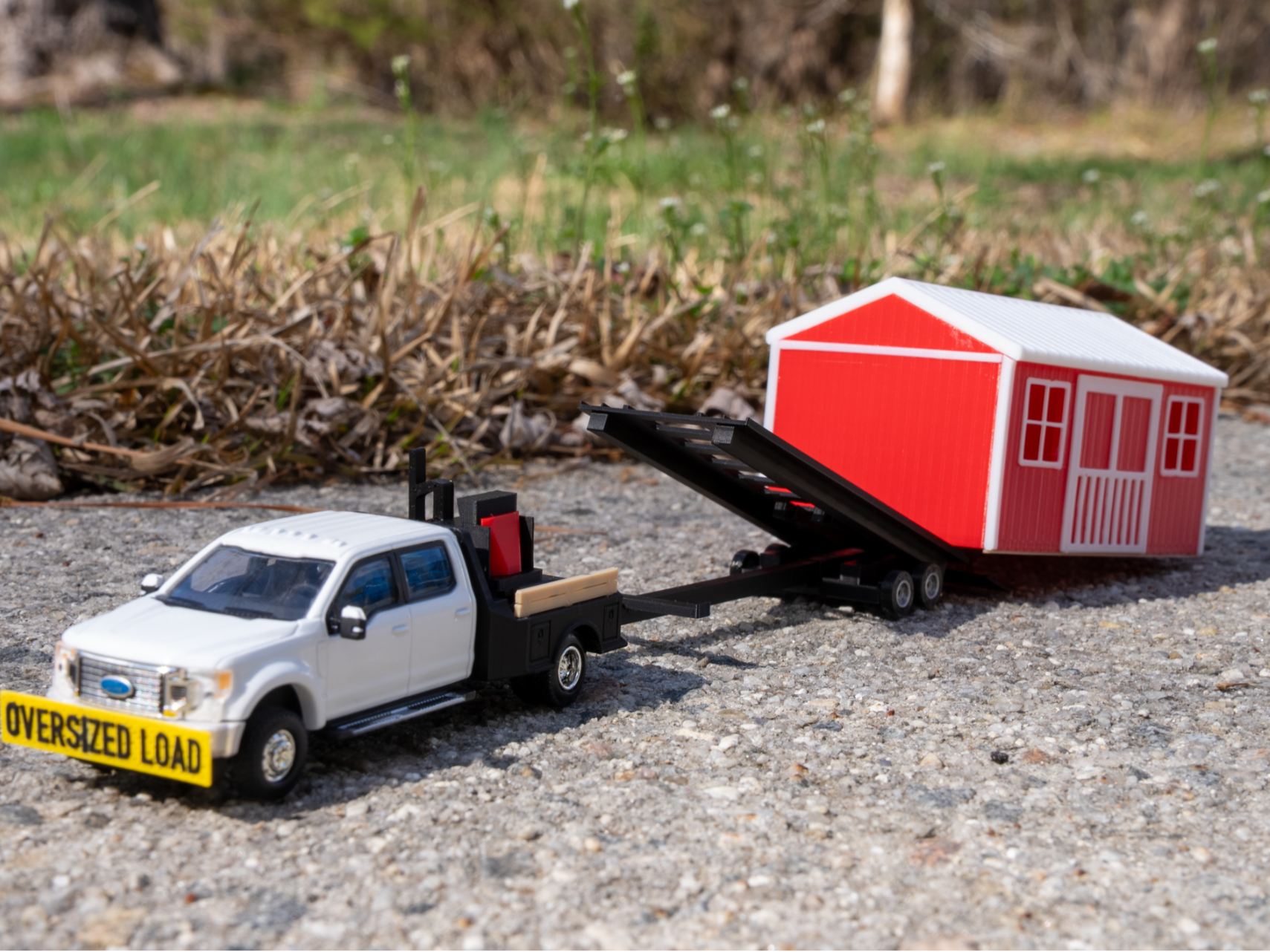 1/64 Scale Shed Trailer Fully Functional