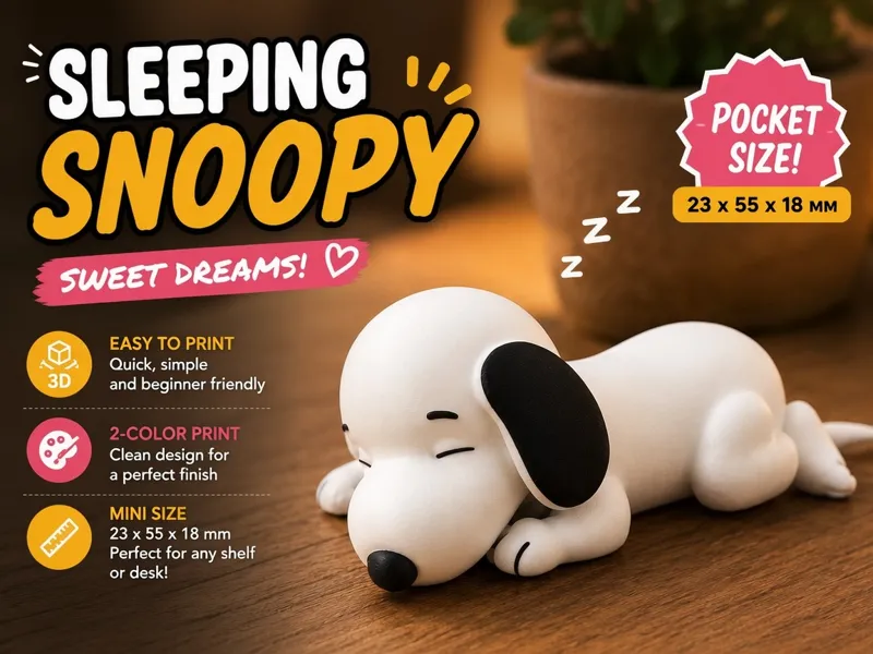 Mini Snoopy Endormi