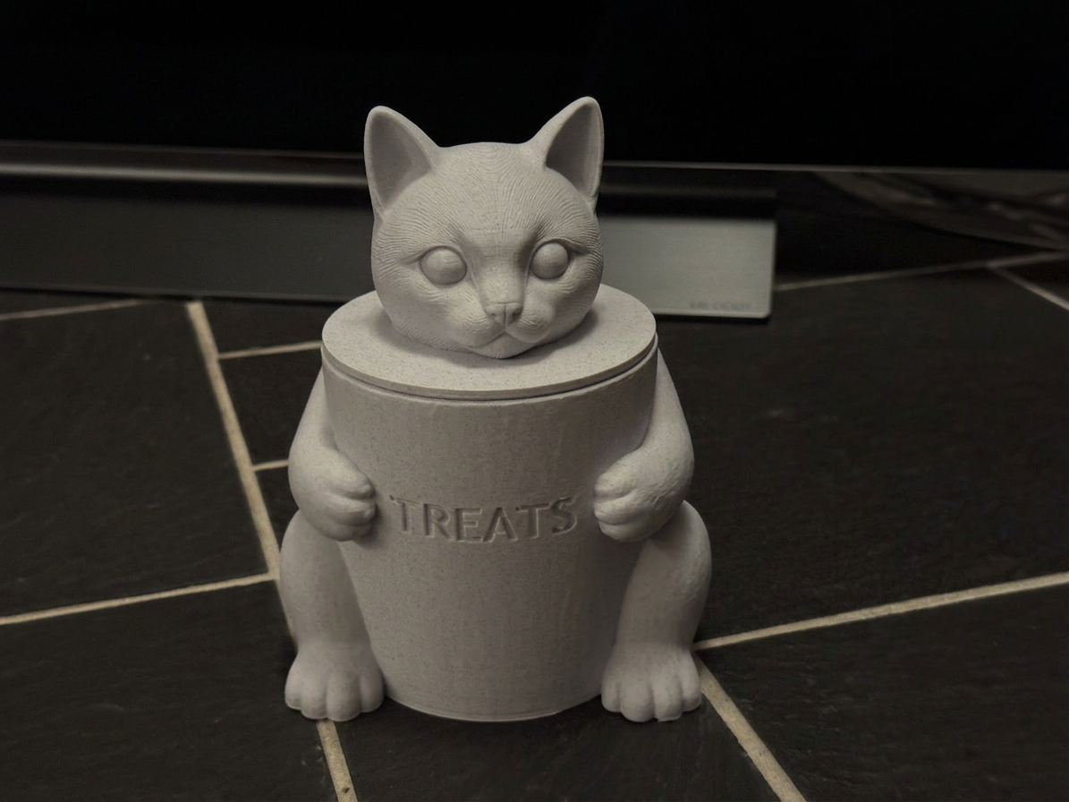 Miniatura 1 do modelo 3D Cat Storage Jar