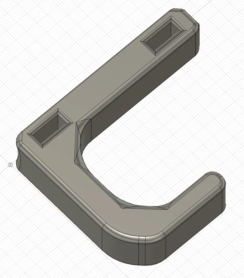 Simple cable tie pole hook / holder (2 versions) by mjp MakerWorld