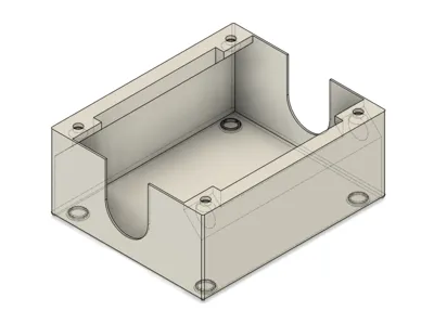 Screw-mounted under-desk cable box