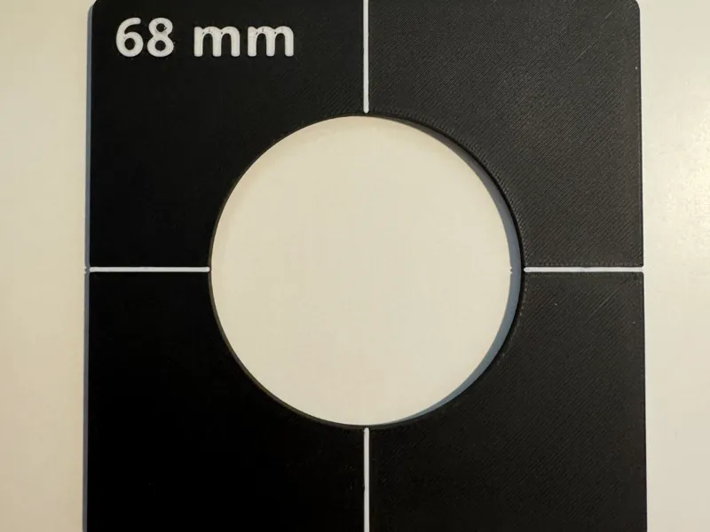 68 mm Lochschablone Fliesen