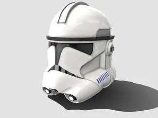 Clone trooper helmet ( print in place / no plates)