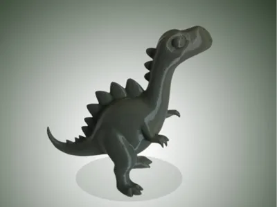 Cute Standing Dinosaur Figurine