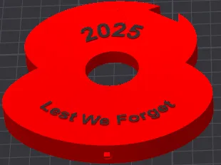 Large Poppy With Base 2025