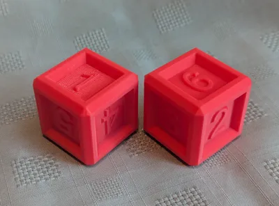 Embossed Numeral Dice