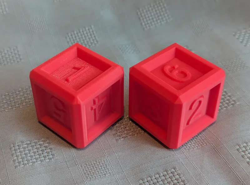 Embossed Numeral Dice