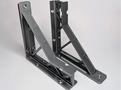 Strong and Light Industrial Style Shelf Bracket