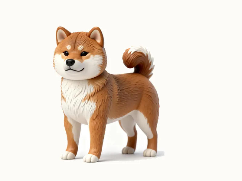 Shiba Inu Japan Akita Dog Puppy Figurine Display