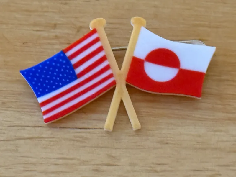 USA Greenland pin