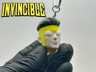 Invincible Head keychain AMS COLOR (Mark grayson)