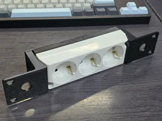 10-inch Rack Mount 1U 3-Outlet Power Strip Guide