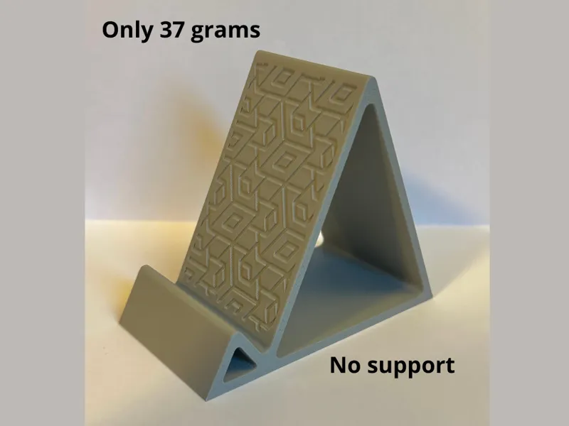 Compact Desk Phone Stand with Pattern