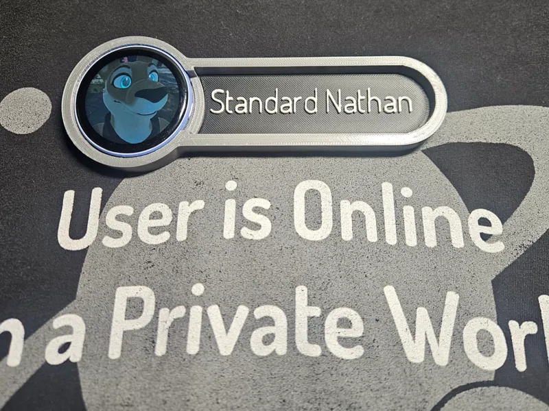 Vrchat Badge with Ebadge holds VRChat Plus Photos