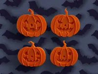 4 Jack-o'-lantern's (8x3mm magnets), 2 walls, 15% infill
