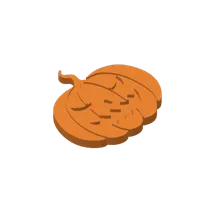 Jack-o'-lantern 1 (no magnets), 2 walls, 15% infill