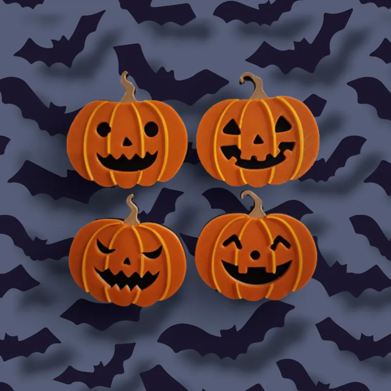 Halloween Pumpkin Jack-o'-lantern (Magnetic)