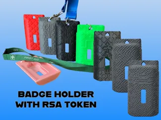 Badge Holder with RSA Token ( 1/2 Cards + 1 RSA )
