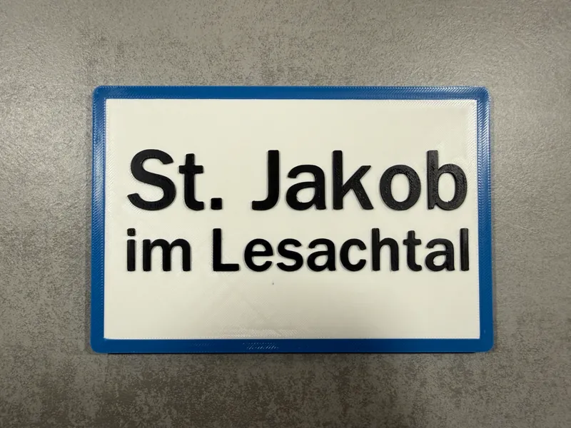 Austria-Ortstafel Magnet