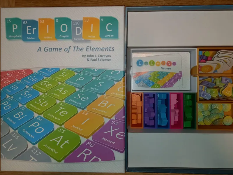 Periodic board game insert
