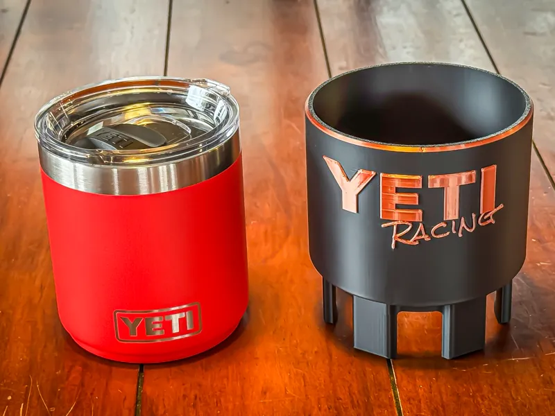 Skidoo Yeti Rambler holder w/ Yeti Racing logo