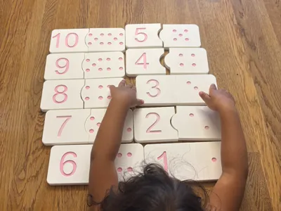 Matching game “Numbers & Dots” 