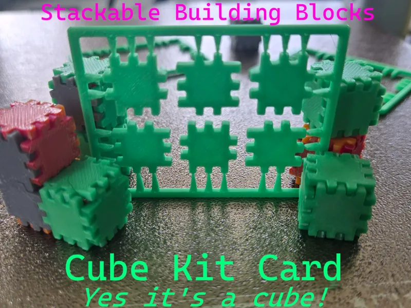 Cube Kit Card (Yes, It's a cube!)