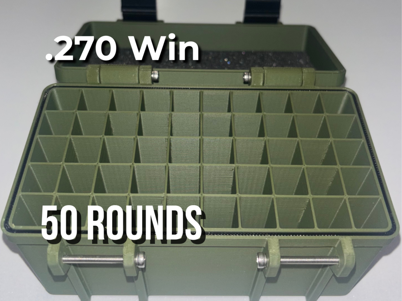 .270 Win Ammo Box – 50 Round Storage