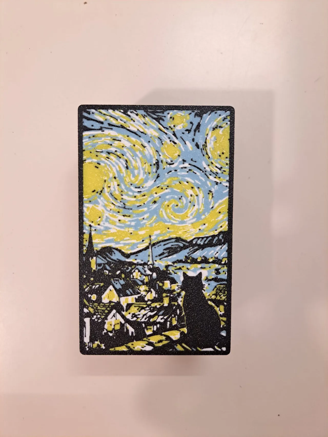 Notte Stellata (col Gatto) — Lightbox multicolore view 2
