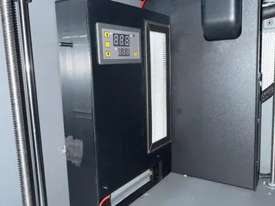 P2S active chamber heater with HEPA/Carbon filter
