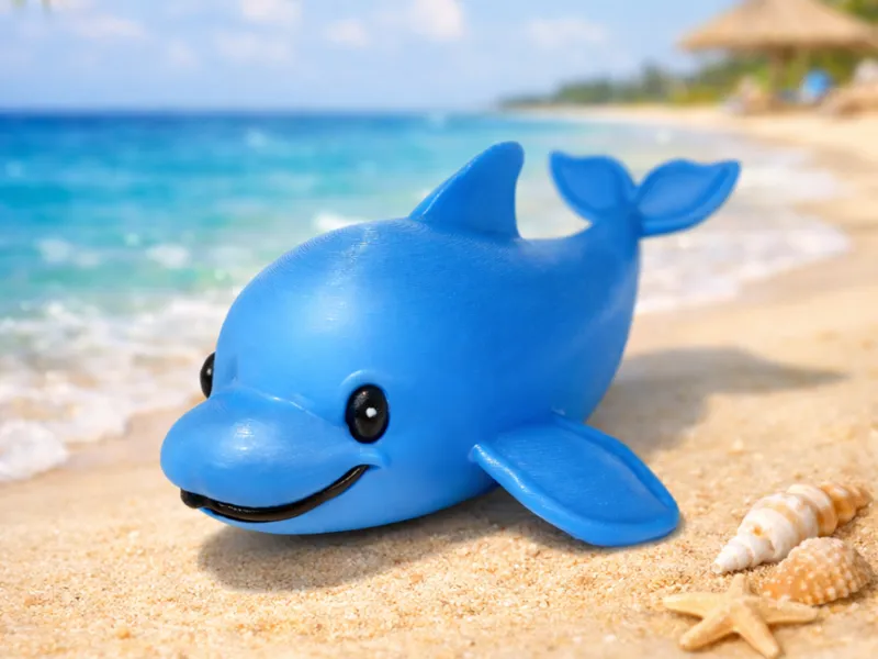 Fröhlicher Delfin – Sommerfeeling zum Ausdrucken! 