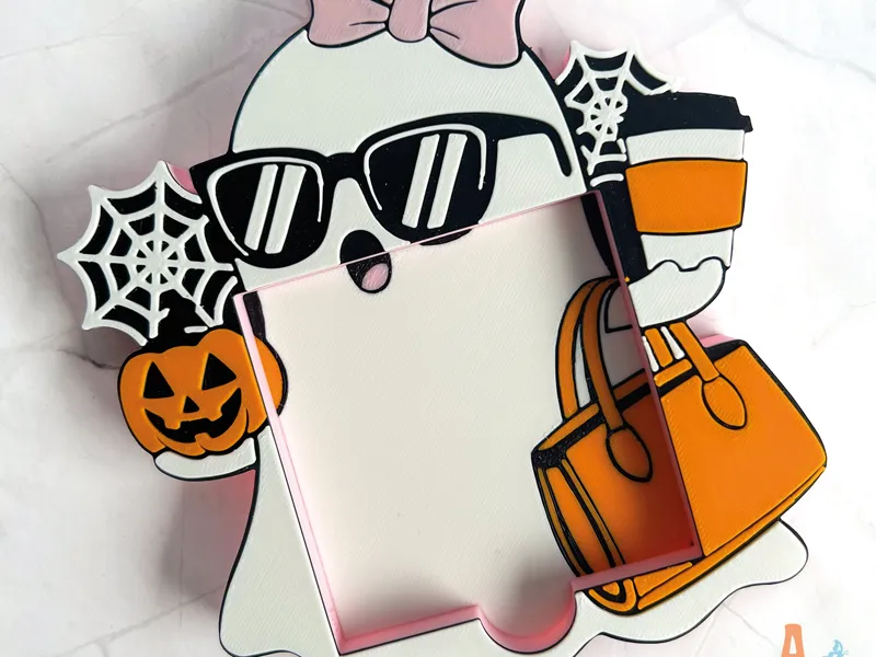 Halloween Boojee Ghost Sticky Post It Note Holder