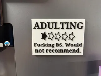 Adulting magnet
