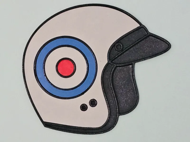 Helmet wall ornament