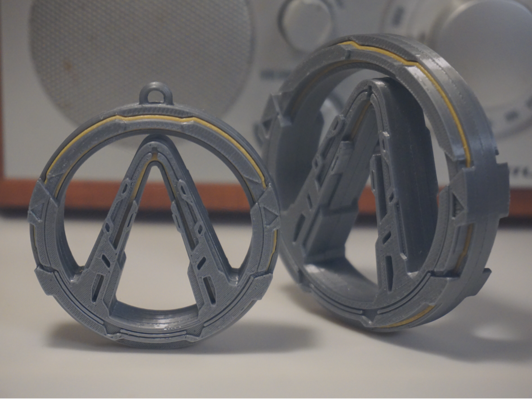 Miniatura 2 do modelo 3D 无主之地4 logo 钥匙挂饰
