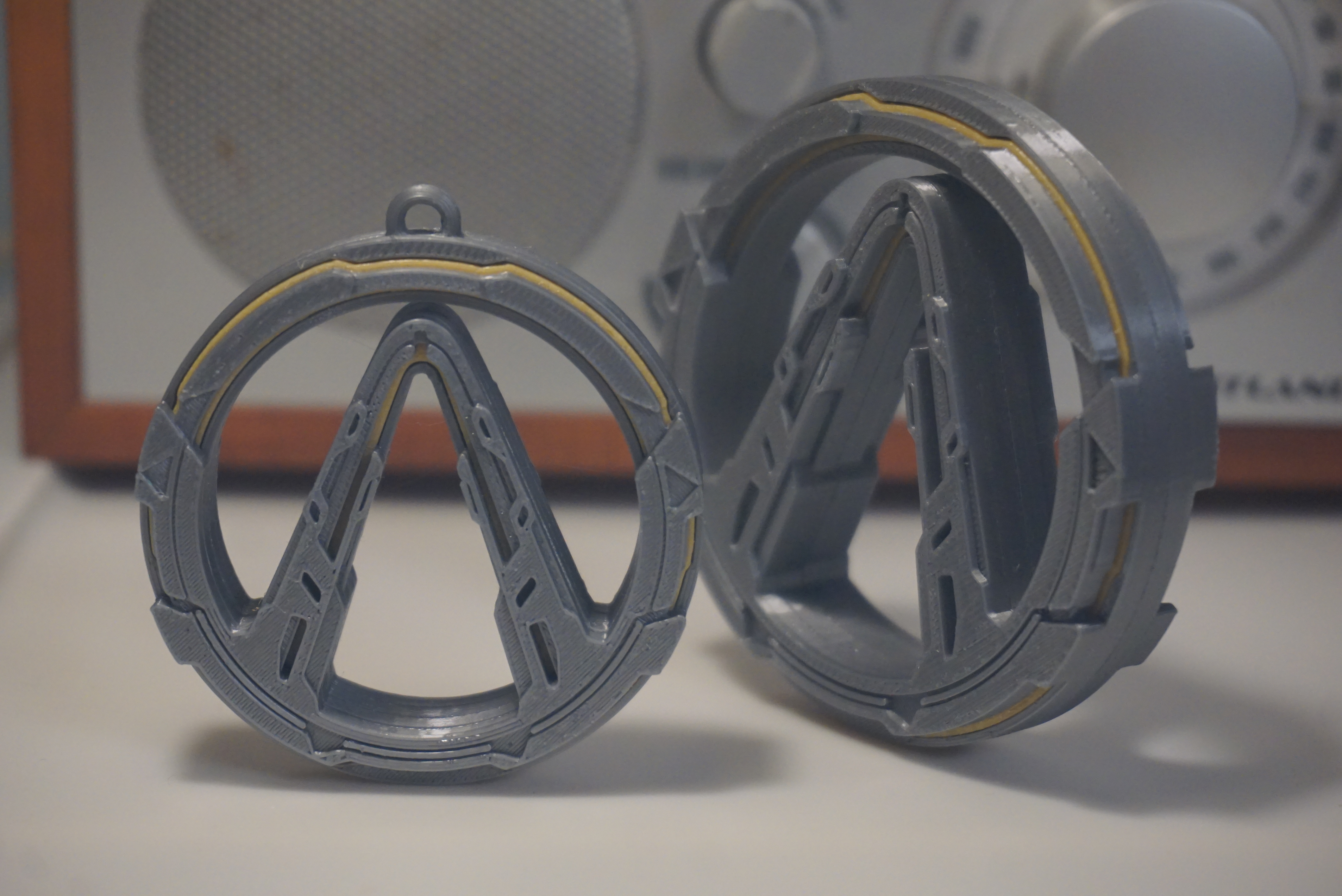 Miniatura 1 do modelo 3D 无主之地4 logo 钥匙挂饰